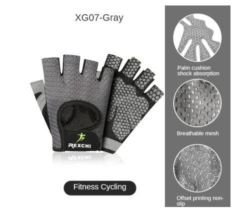 Dumbbell Equipment Horizontal Bar Half-finger Non-slip Exercise Pull-up Fitness Gloves