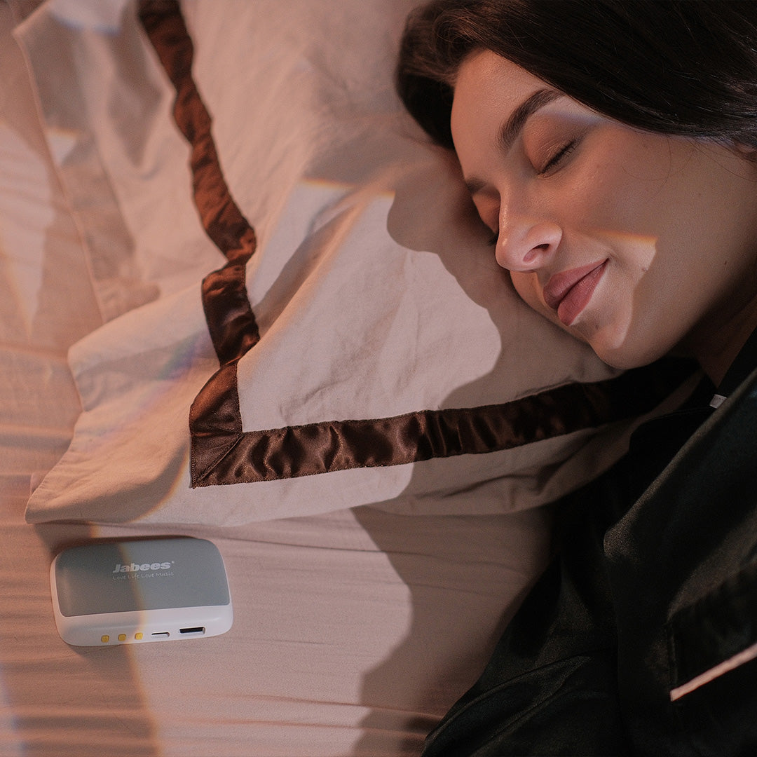 Jabees PEACE Pillow Speaker - Ultra-Thin Bone Conduction Sleep Speaker for Comfortable and Healthy Bedtime Audio