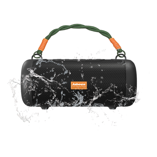 WHALE with Nylon Strap – Bluetooth IPX7 Waterproof Portable Outdoor Speaker with 30W Stereo Sound and USB Charge Out