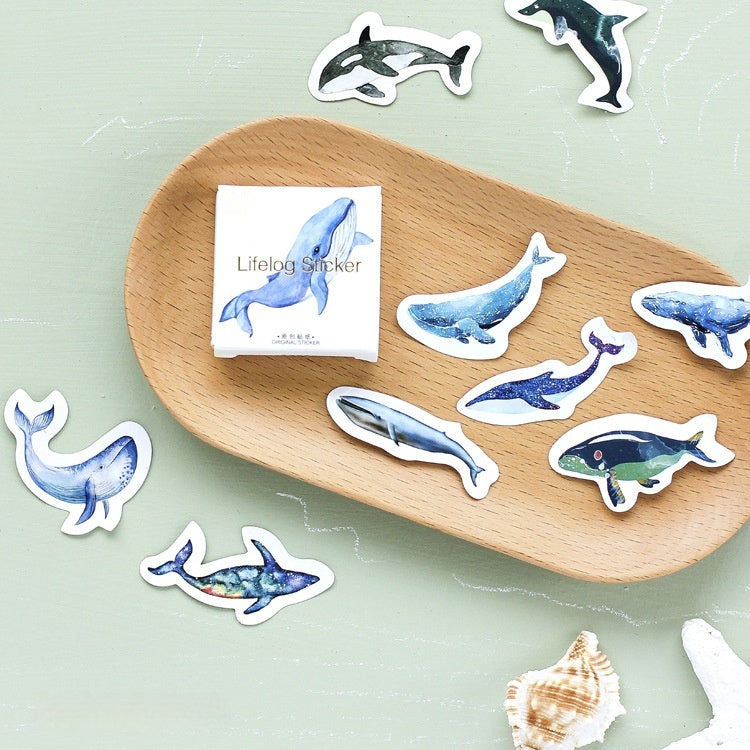 Box-packed Stickers Whale Tent Sticker Decorative Sealing Stickers
