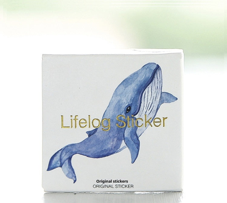 Box-packed Stickers Whale Tent Sticker Decorative Sealing Stickers